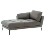 M&ouml;belix Recamiere Softy L: 168 Cm Textil Dunkelgrau