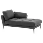 M&ouml;belix Recamiere Softy L: 168 cm Textil Anthrazit