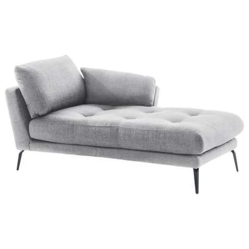 Recamiere Softy L: 168 cm Textil Schwarz/Wei&szlig;