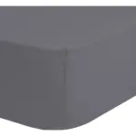 Möbelix Spannleintuch Satin Grau 180x220 Cm Baumwolle