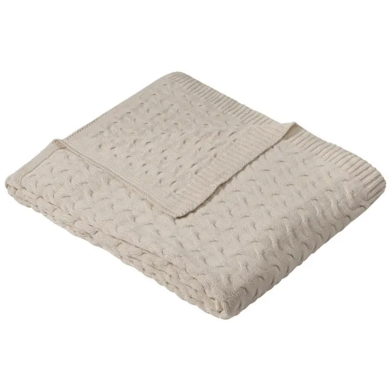 Kuscheldecke Somero Beige 150x200 Cm Gestrickt