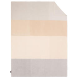 Kuscheldecke Salima Grau/Beige 150x200cm Streifen