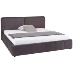 Polsterbett mit Lattenrost 180x200 cm Dorry Dunkelgrau