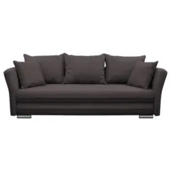 2-Sitzer-Sofa mit Schlaffunkt. Modi und Bettkasten Braun