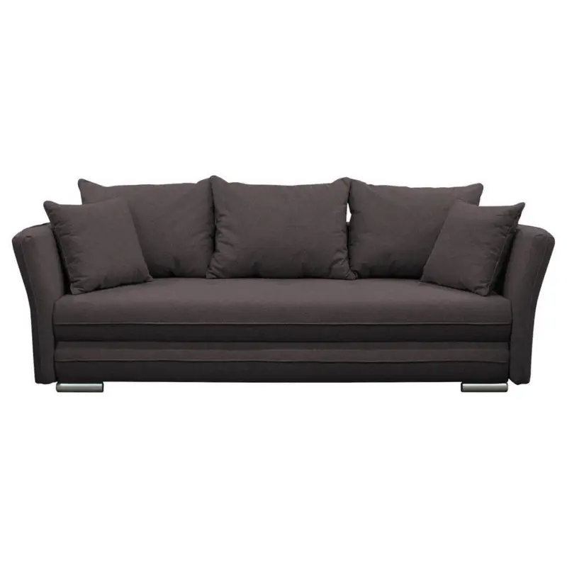 2-Sitzer-Sofa mit Schlaffunkt. Modi und Bettkasten Braun