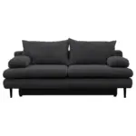 Möbelix 2-Sitzer-Sofa mit Schlaffunkt. Fiore und Bettkasten Grau