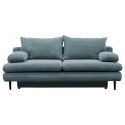 2-Sitzer-Sofa mit Schlaffunkt. Fiore und Bettkasten Türkis