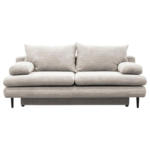 Möbelix 2-Sitzer-Sofa mit Schlaffunkt. Fiore und Bettkasten Beige