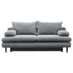 2-Sitzer-Sofa mit Schlaffunkt. Fiore und Bettkasten Hellgrau