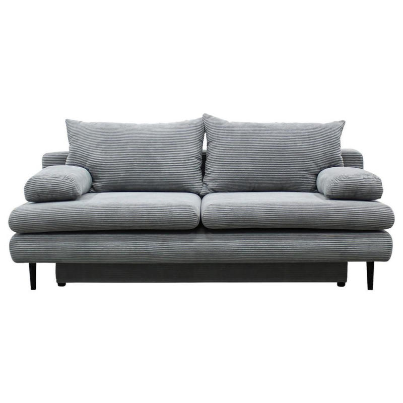2-Sitzer-Sofa mit Schlaffunkt. Fiore und Bettkasten Hellgrau