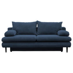 2-Sitzer-Sofa mit Schlaffunkt. Fiore und Bettkasten Blau