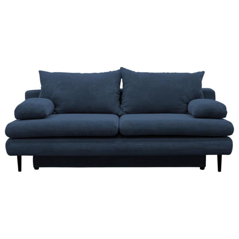 2-Sitzer-Sofa mit Schlaffunkt. Fiore und Bettkasten Blau