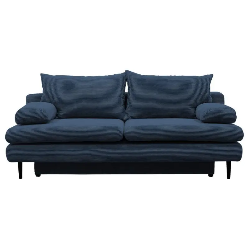 2-Sitzer-Sofa mit Schlaffunkt. Fiore und Bettkasten Blau
