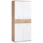Möbelix Schuhschrank Köln Weiß/Eiche Dekor B: 85 cm