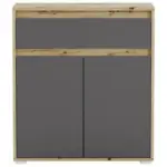 Möbelix Kommode Grifflos B: 76 Cm Torino Eiche Dekor/grau