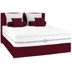 Boxspringbett Mit Gepolstertem Kopfteil 180x200 Cm Paula