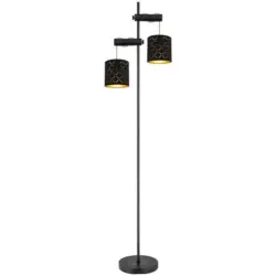 Stehlampe Schwarz Mit Wippschalter