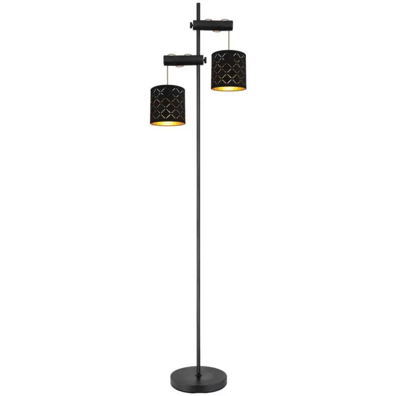 Stehlampe Schwarz Mit Wippschalter