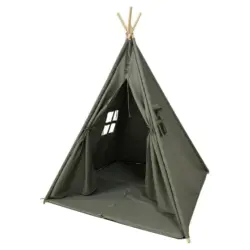 Spielzelt Tipi mit Fenster Grau Sunny