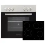 Möbelix Einbauherd-Set B: 59,3 cm Elektro-Glaskeramik Bräterzone