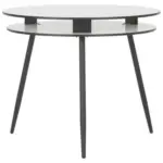 Möbelix Esstisch Rund Ostinato 90x77 cm Schwarz/Weiß