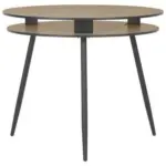 Möbelix Esstisch Rund Ostinato Ø 90 cm Schwarz/Wildeiche Dekor