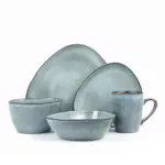 Möbelix Kombiservice Cloudy Stone 2 Personen Geschirr Set