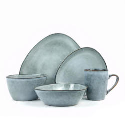 Kombiservice Cloudy Stone 2 Personen Geschirr Set