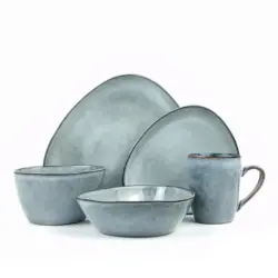 Kombiservice Cloudy Stone 2 Personen Geschirr Set