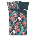 Möbelix Satin Wendebettwäsche 140x200 cm Chloe Descanso Multicolor