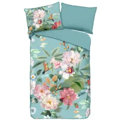 Wendebettw&auml;sche 140x200 cm Multicolor Blume