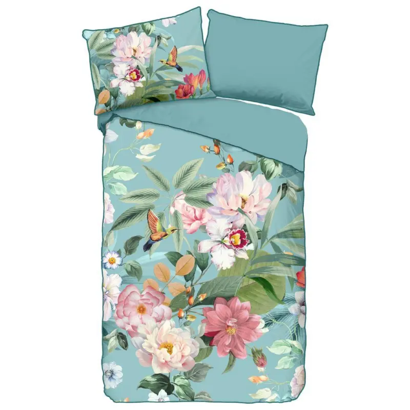 Wendebettw&auml;sche 140x200 cm Multicolor Blume