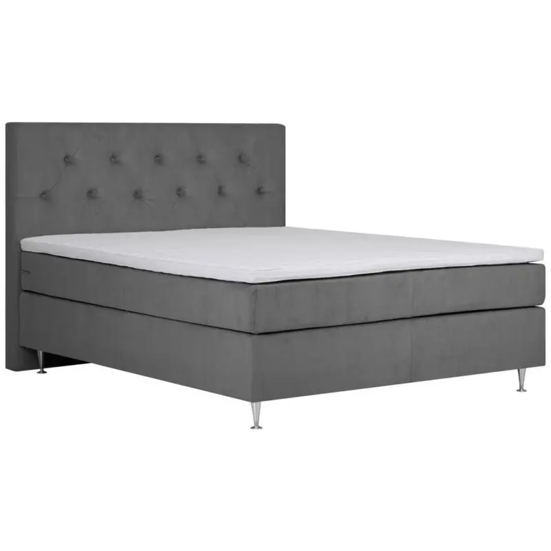 Boxspringbett Mit Topper + Matratze 180x200 Cm Paula