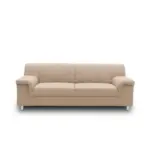 Möbelix 3-sitzer-sofa Jamie Rücken Echt Beige Webstoff