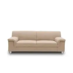 3-sitzer-sofa Jamie Rücken Echt Beige Webstoff