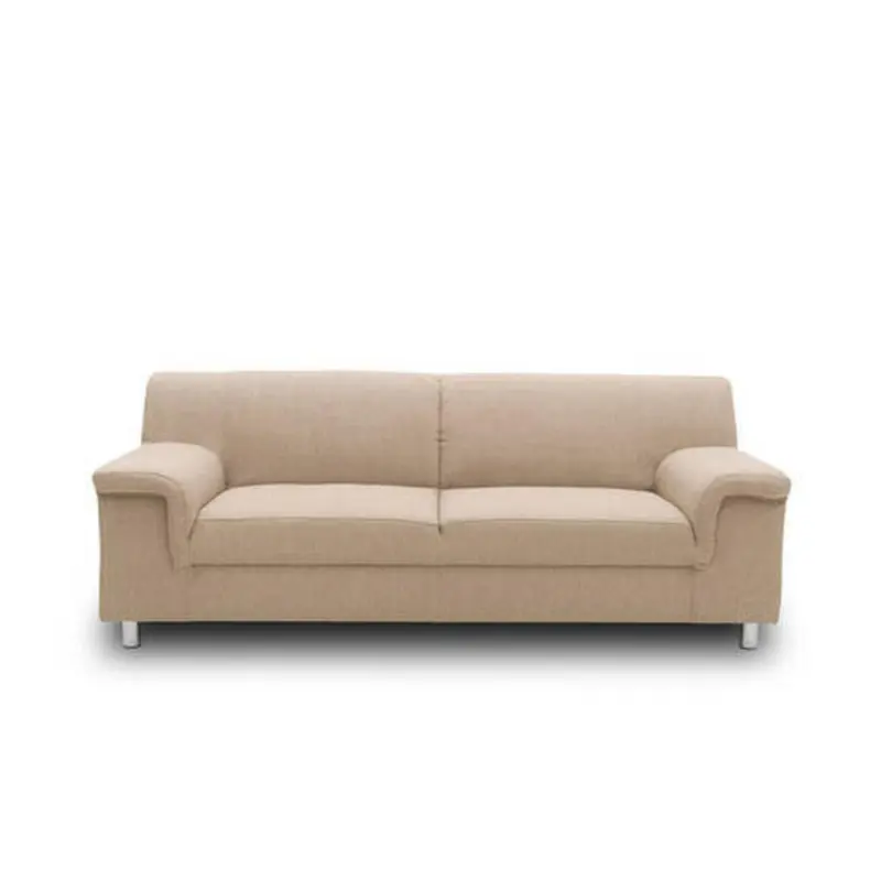 3-sitzer-sofa Jamie Rücken Echt Beige Webstoff