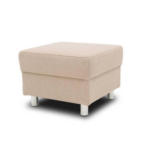 Möbelix Polsterhocker Jamie Beige Webstoff H: 40 cm