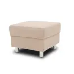Möbelix Polsterhocker Jamie Beige Webstoff H: 40 Cm