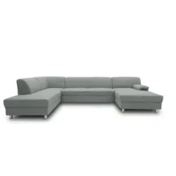 Wohnlandschaft Jamie Mit Schlaffunktion Silberfarben