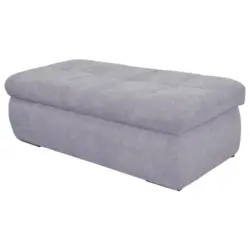 Hockerbank Moric Mikrofaser Grau H: 43 Cm Inkl. Stauraum