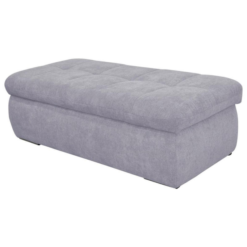 Hockerbank Moric Mikrofaser Grau H: 43 Cm Inkl. Stauraum