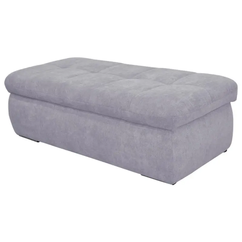 Hockerbank Moric Mikrofaser Grau H: 43 Cm Inkl. Stauraum