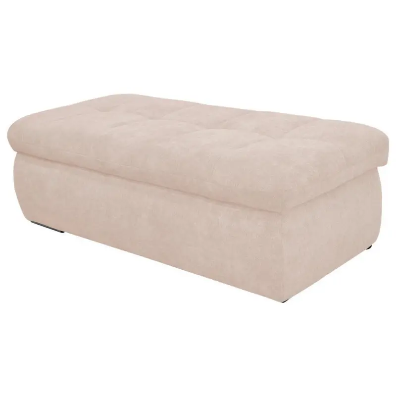 Hockerbank Moric Mikrofaser Beige H: 43 Cm Inkl. Stauraum