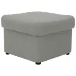 Möbelix Polsterhocker Papenburg Silberfarben Webstoff H: 40 Cm