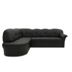 Ecksofa Mit Bettfunktion Papenburg Schwarz Lederlook