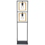 Möbelix Stehlampe Holz Madeleine Schwarz/Natur mit Schalter