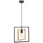 Möbelix Hängeleuchte Onika H: 120 cm 1-Flammig, Echtholz