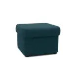 Möbelix Polsterhocker Sarafina Dunkelblau Webstoff H: 40 Cm