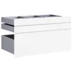 M&ouml;belix Schubladeneinsatz Unit Wei&szlig; B: 91 cm 3 F&auml;cher