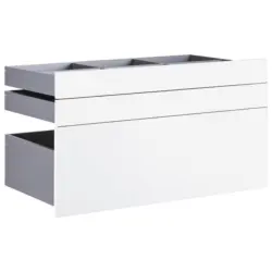 Schubladeneinsatz Unit Weiß B: 91 cm 3 Fächer